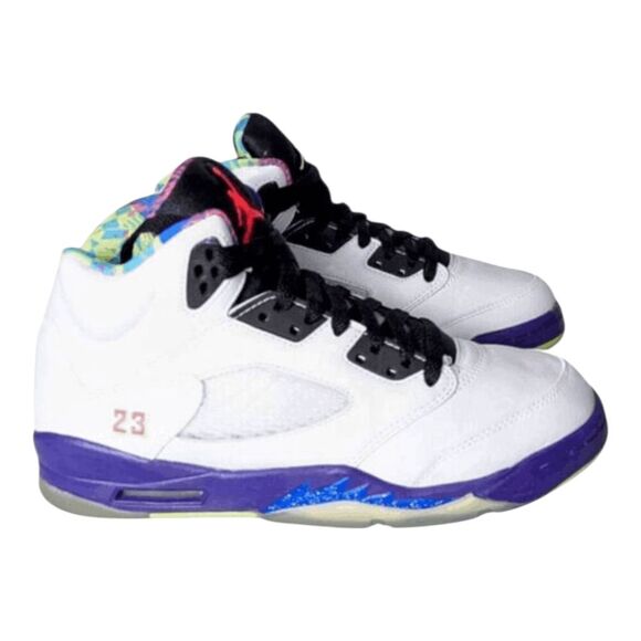 NIKE Air Jordan 5 Retro 'Alternate Bel-Air' Sneakers Size 6.5Y/W8 - Picture 2 of 9